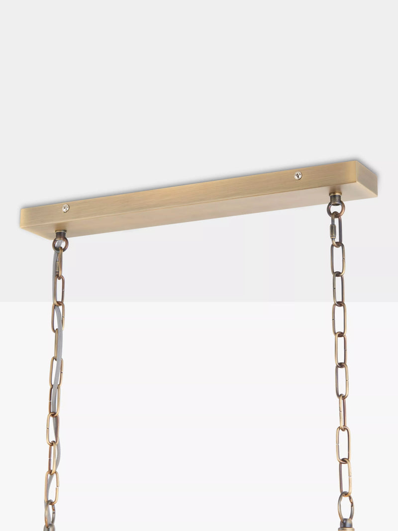 John Lewis Lexton chandelier matte antique brass, UK version
