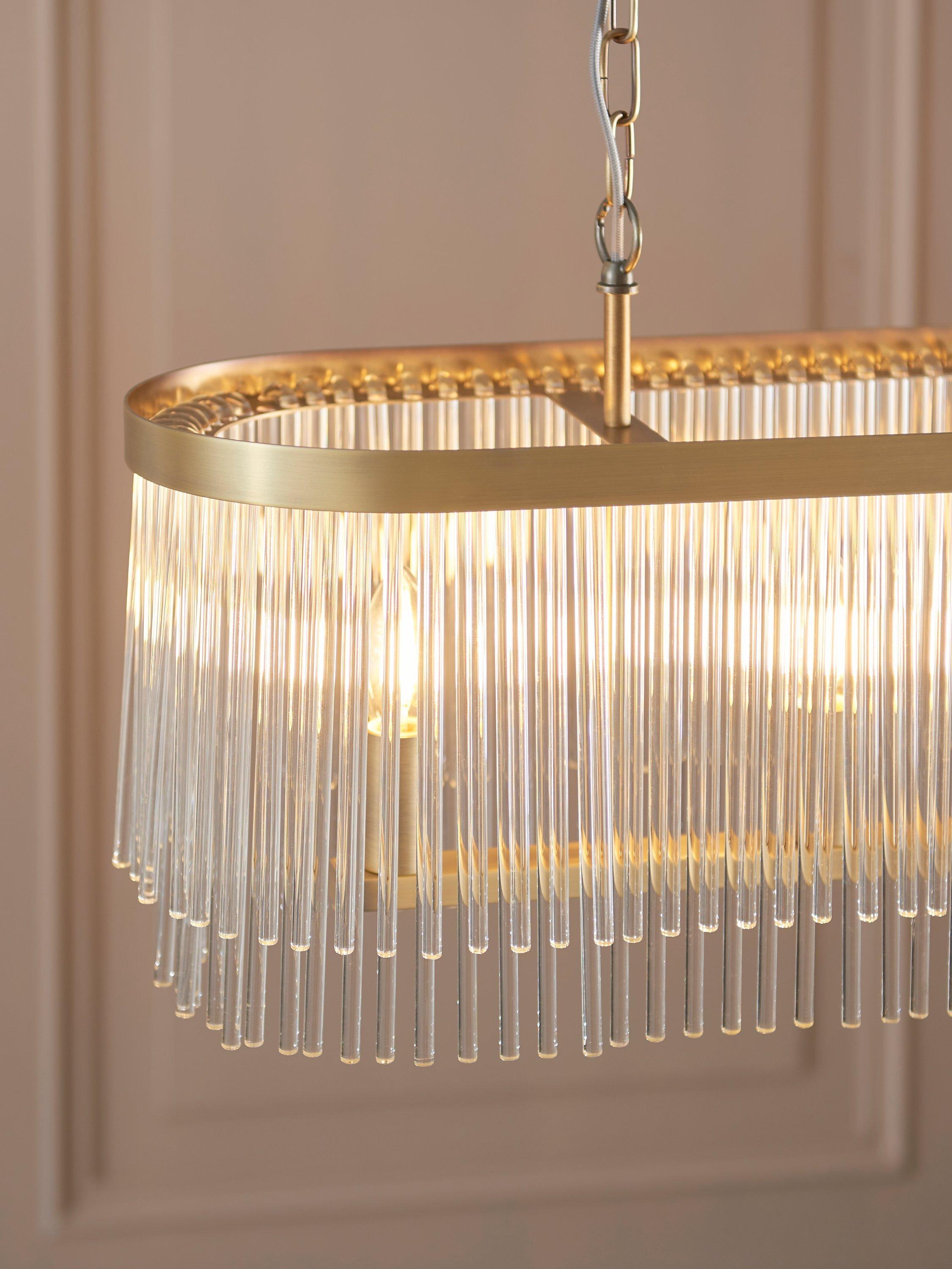 John Lewis Lexton chandelier matte antique brass, UK version