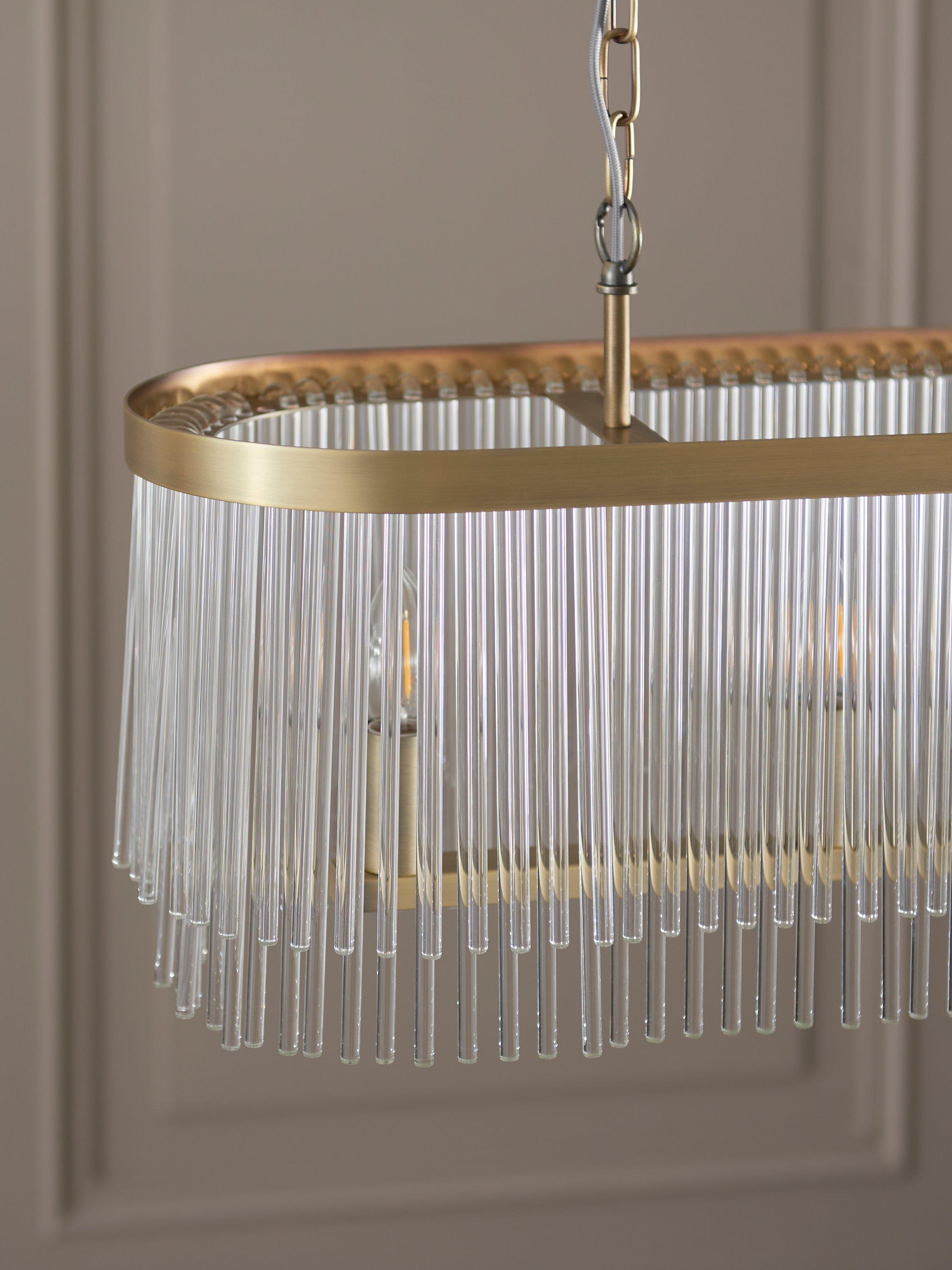 John Lewis Lexton chandelier matte antique brass, UK version