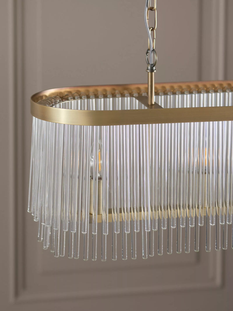 John Lewis Lexton chandelier matte antique brass, UK version