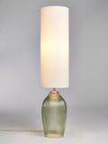 John Lewis floor lamp olive ribbed glass, UK version