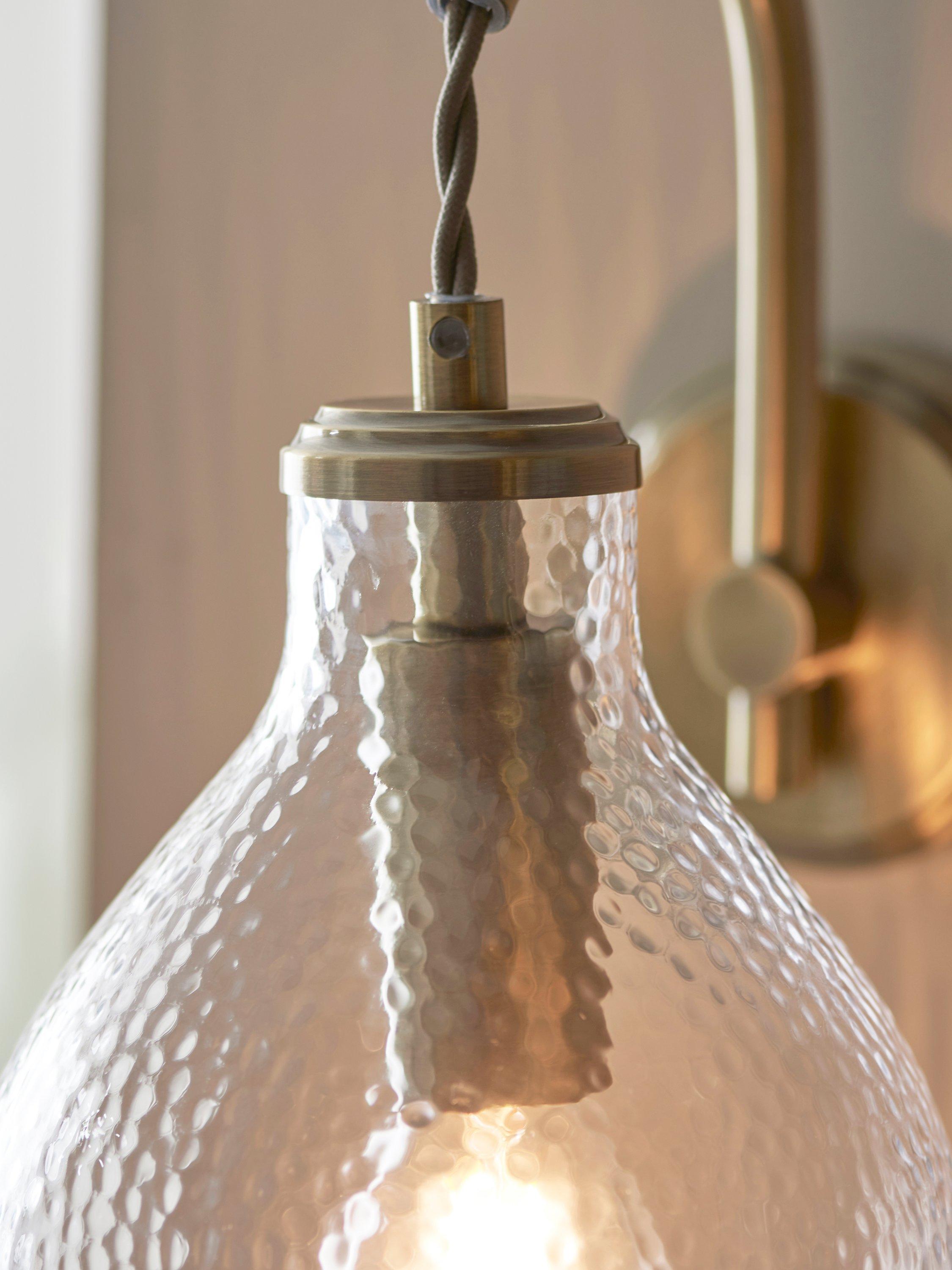 John Lewis Cartmel wall light antique finish, UK version