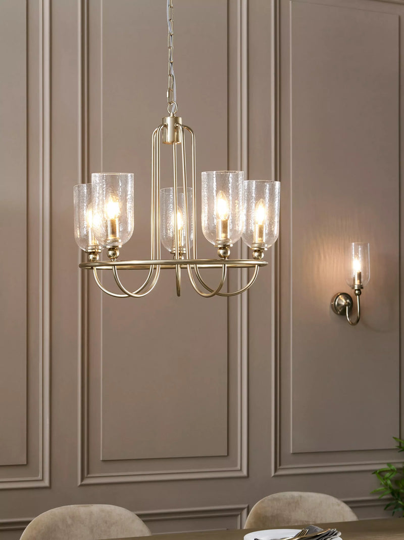 John Lewis Chalice wall light warm brushed brass - British product