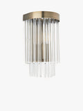 John Lewis Lexton Glasstab-Wandleuchte Antikmessing, UK-Version