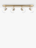 John Lewis 4-Strahler-Deckenbalken matt antikes Messing, UK-Version
