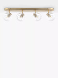John Lewis 4 spotlight ceiling bar matte antique brass, UK version