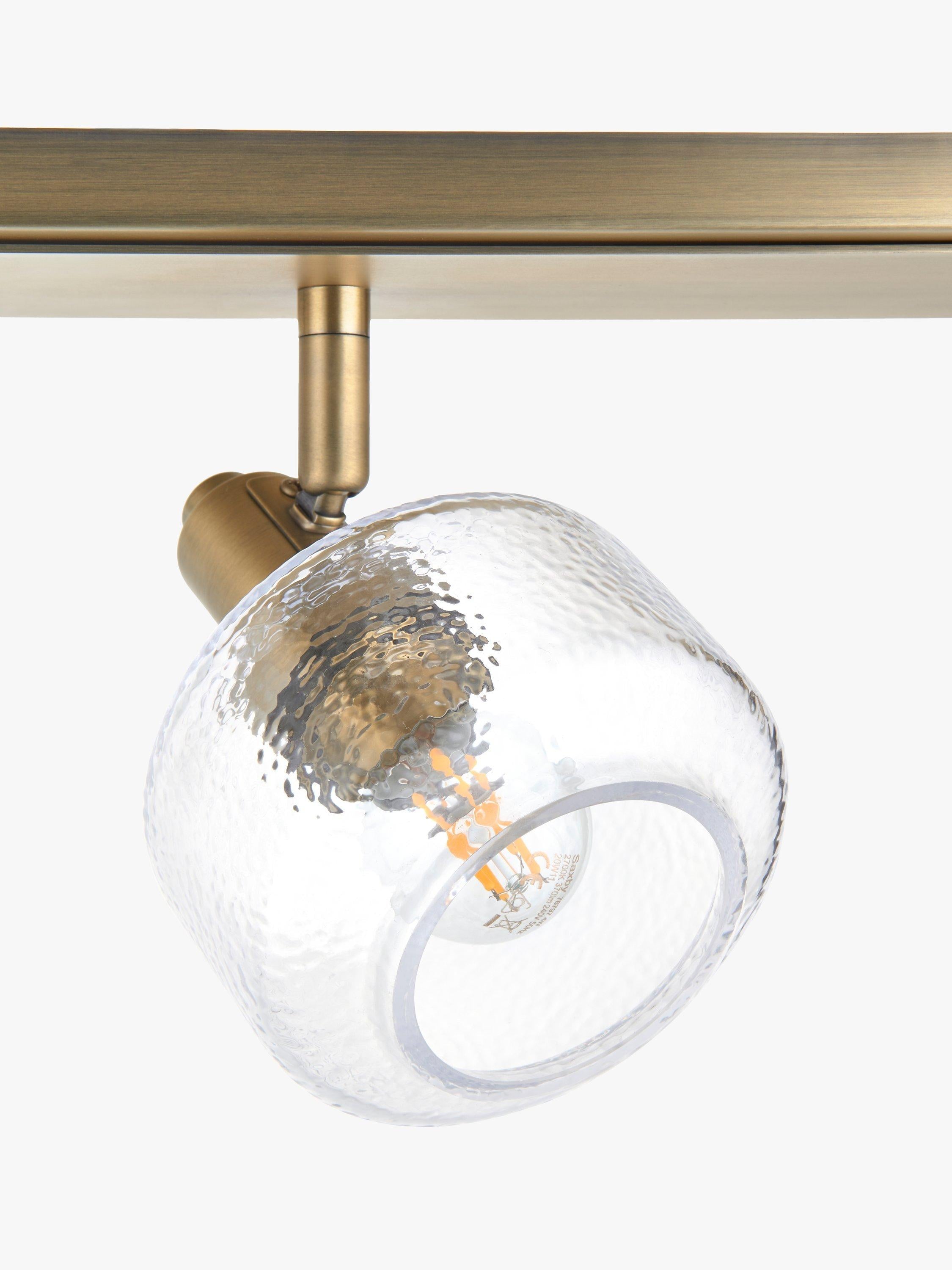 John Lewis 4-Strahler-Deckenbalken matt antikes Messing, UK-Version
