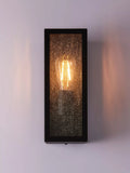 John Lewis black ripple glass outdoor wall light, UK version