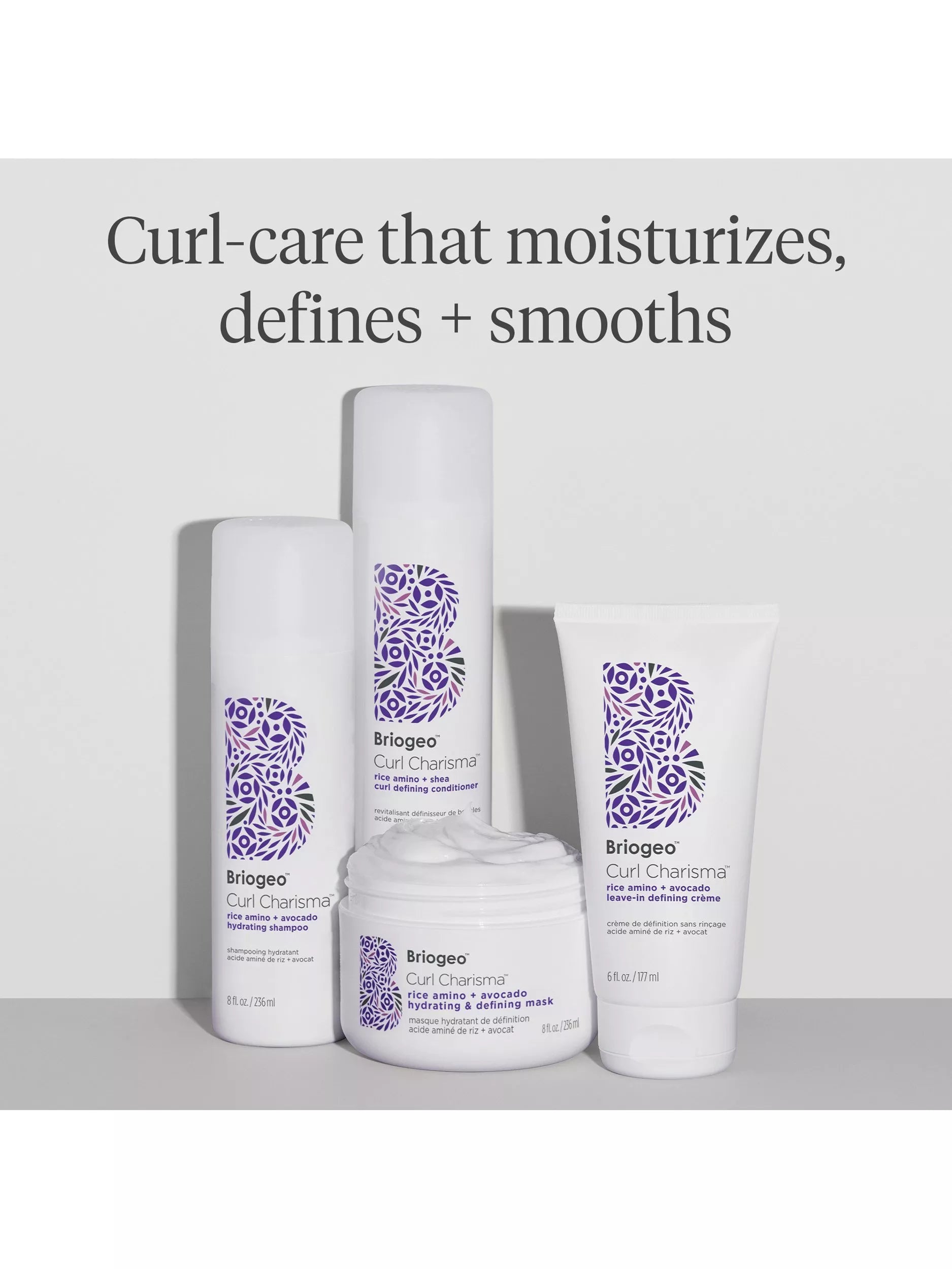 Briogeo Curl Charisma Rice Amino and Shea Curl Defining Conditioner 236ml - British product