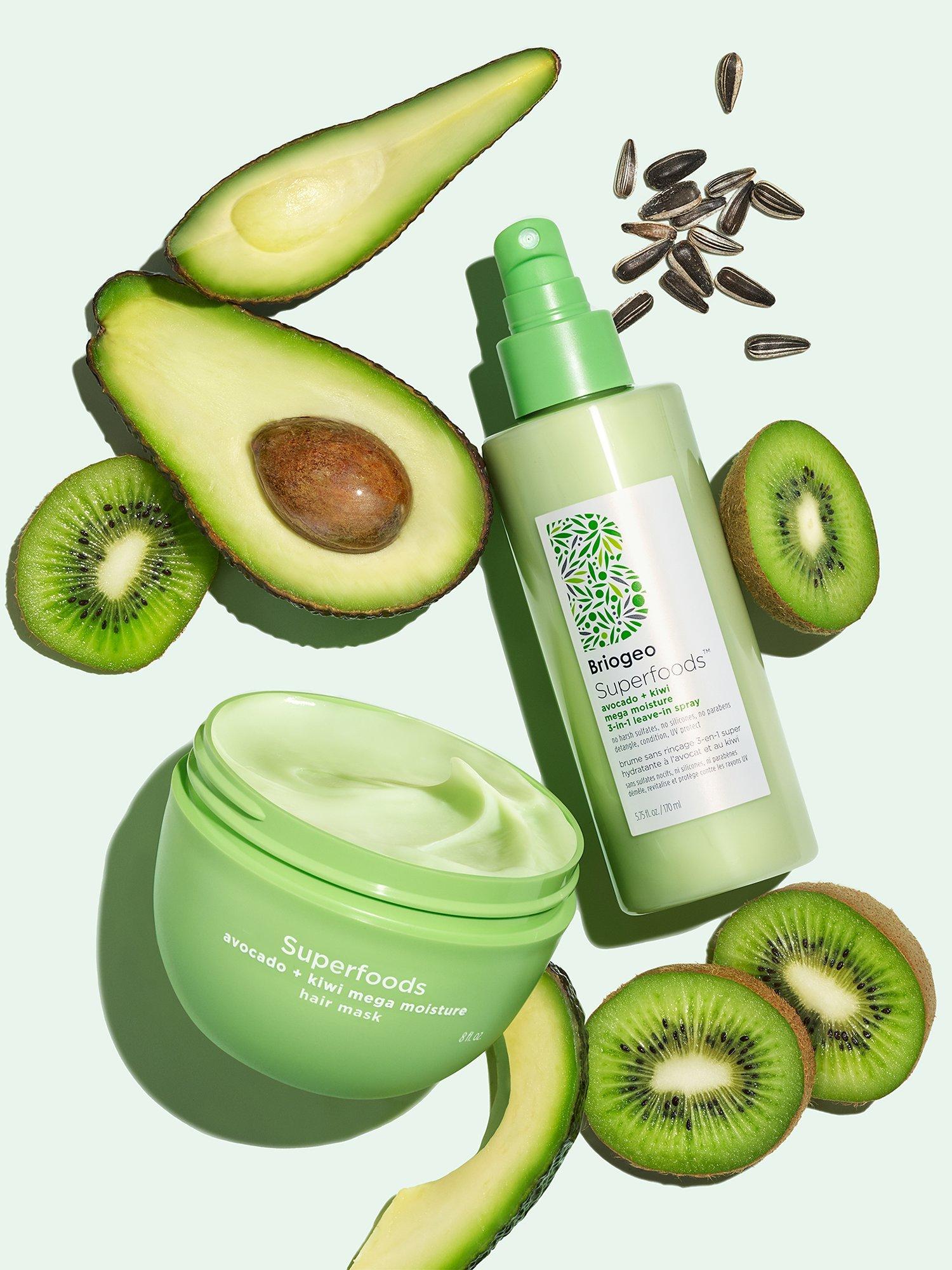 Briogeo avocado and kiwi mega moisture leave-in spray 170ml - British product