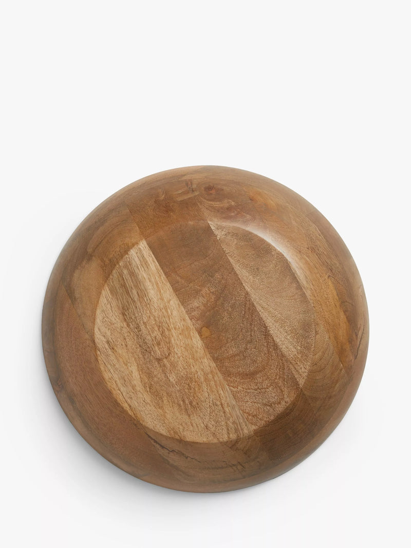 John Lewis serving bowl with Lisbon tile print, 38cm in mango wood, UK version