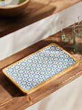 John Lewis mango wood platter with Lisbon tile pattern, UK version