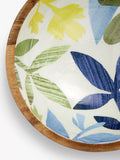 John Lewis handmade mango wood salad bowl with foliage print, 24cm, UK version
