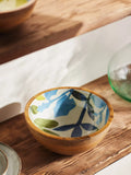 John Lewis handmade mango wood salad bowl with foliage print, 24cm, UK version