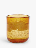 John Lewis amber bubble glass tumbler, 330ml, UK version