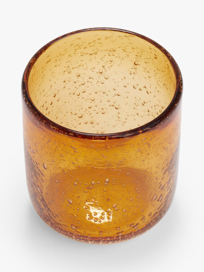 John Lewis amber bubble glass tumbler, 330ml, UK version