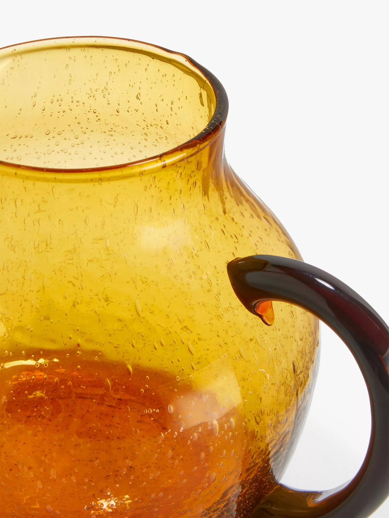 John Lewis amber bubble glass jug, 2 litre capacity, UK version