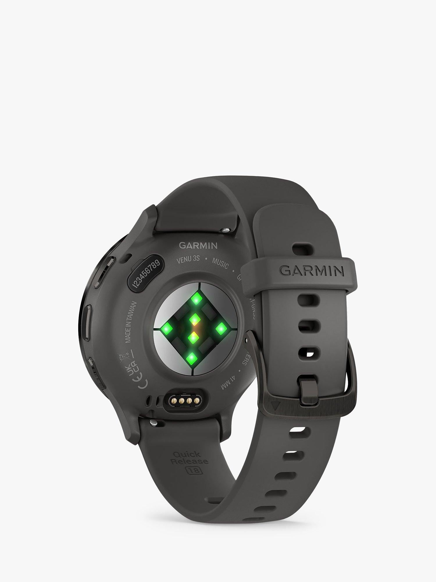 Garmin Venu 3S Smartwatch 41mm mit grauem Armband, importiert aus dem Vereinigten Königreich