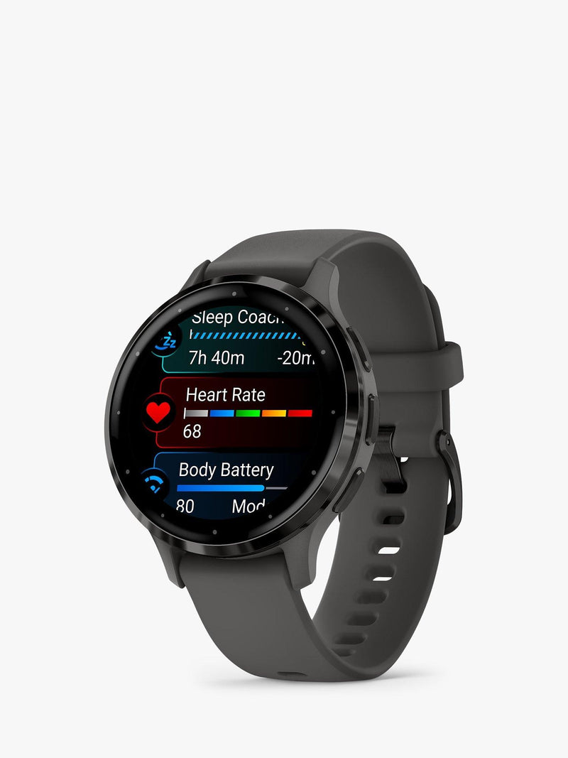 Garmin Venu 3S Smartwatch 41mm mit grauem Armband, importiert aus dem Vereinigten Königreich