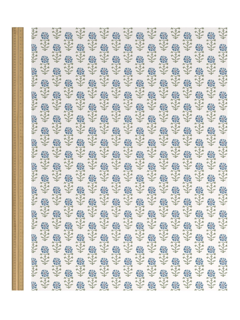 John Lewis Aria wallpaper lake blue (British brand)