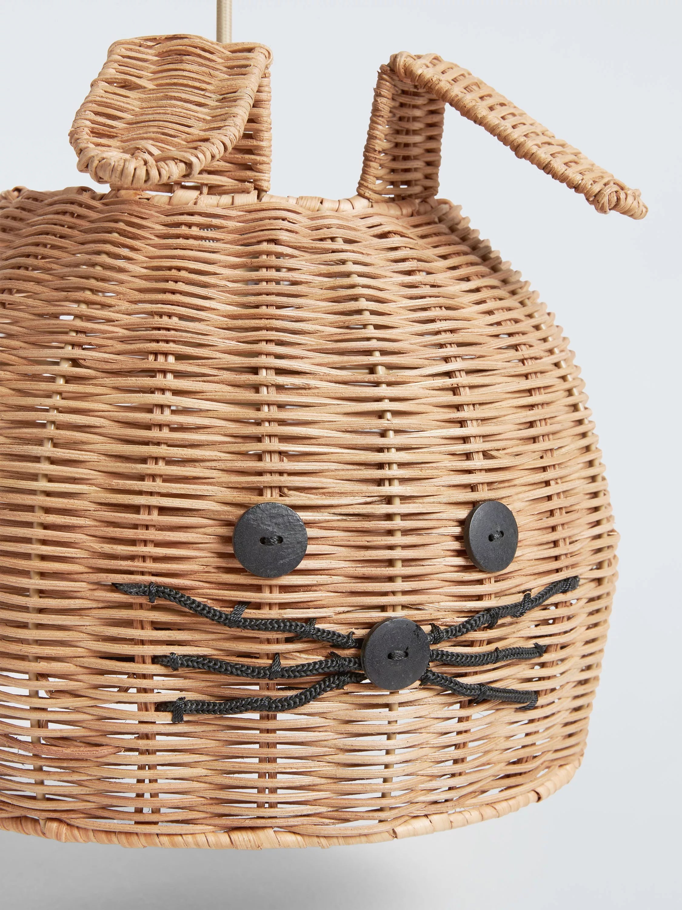 John Lewis bunny rattan ceiling shade 25x30cm, UK version