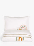 John Lewis rainbow tufted duvet cover set single, imported from the UK