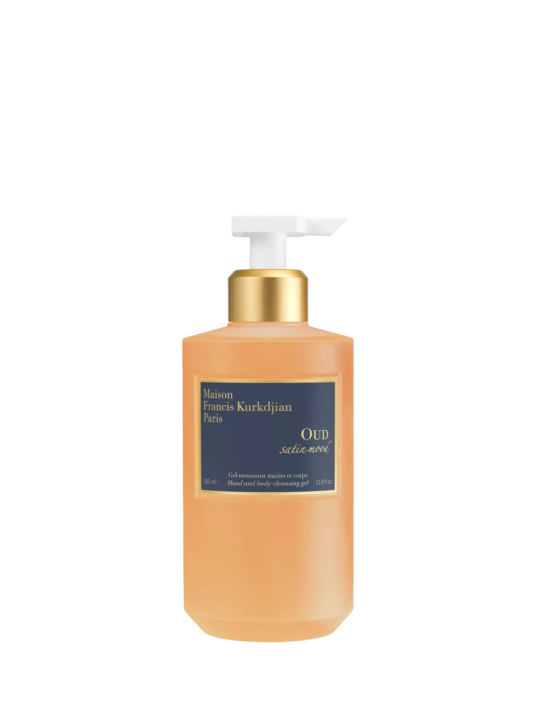 Maison Francis Kurkdjian Oud Satin Mood Hand and Body Cleansing Gel 350ml, imported from the UK