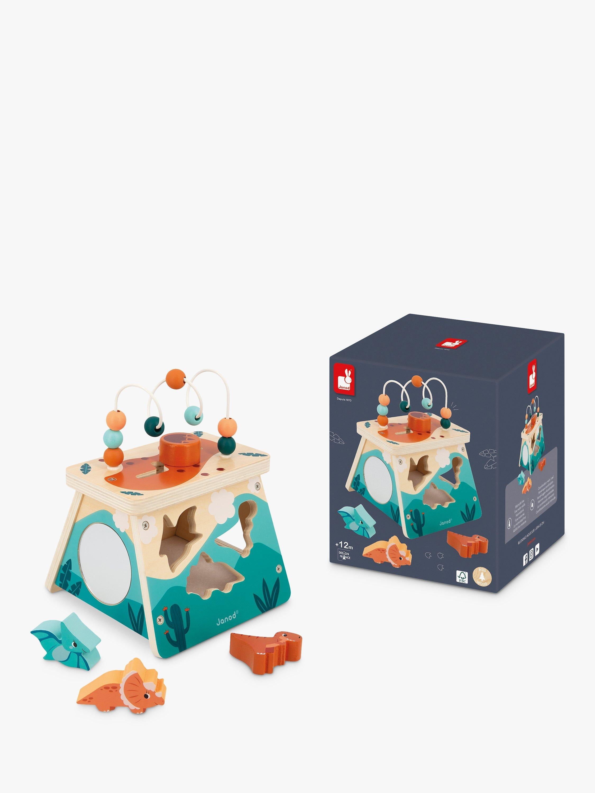 Janod Dino Multi-Activity Volcano Wooden Toy, imported from the UK