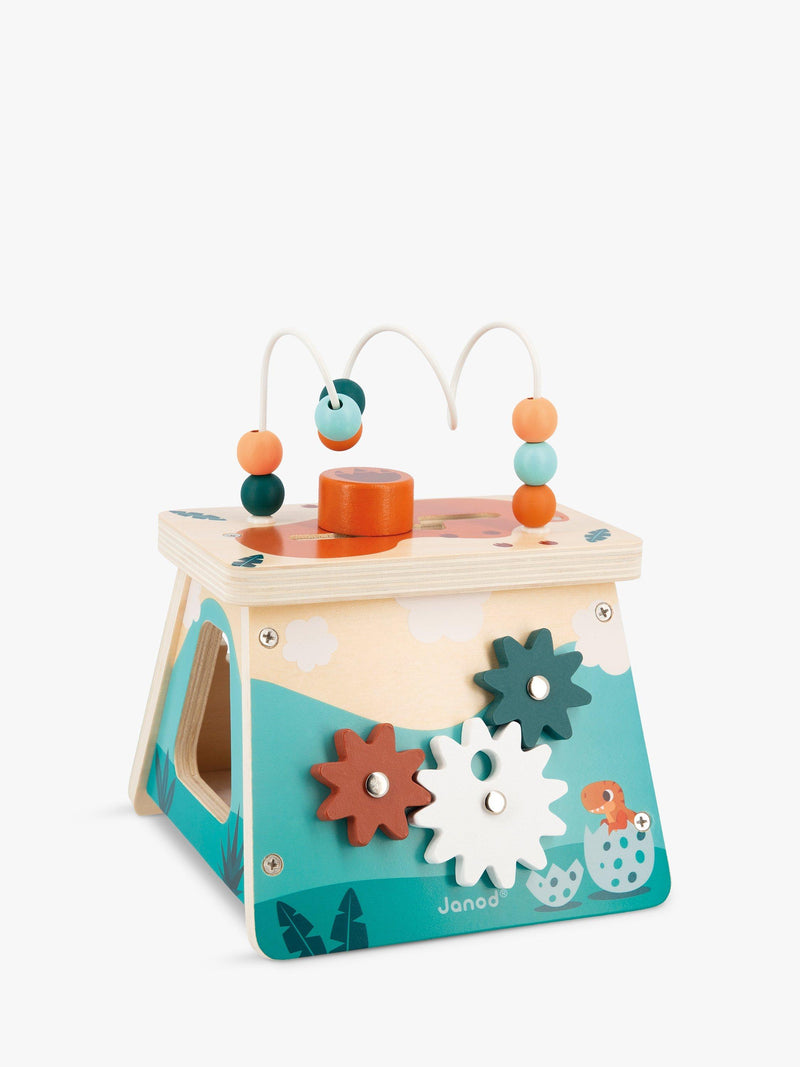 Janod Dino Multi-Activity Volcano Wooden Toy, imported from the UK
