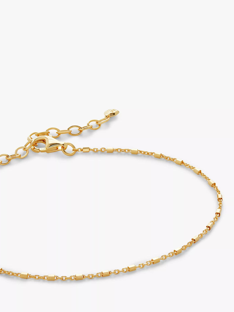 Monica Vinader gold station chain bracelet, imported from the UK