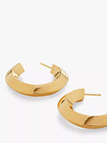 Monica Vinader gold large hoop earrings, UK version