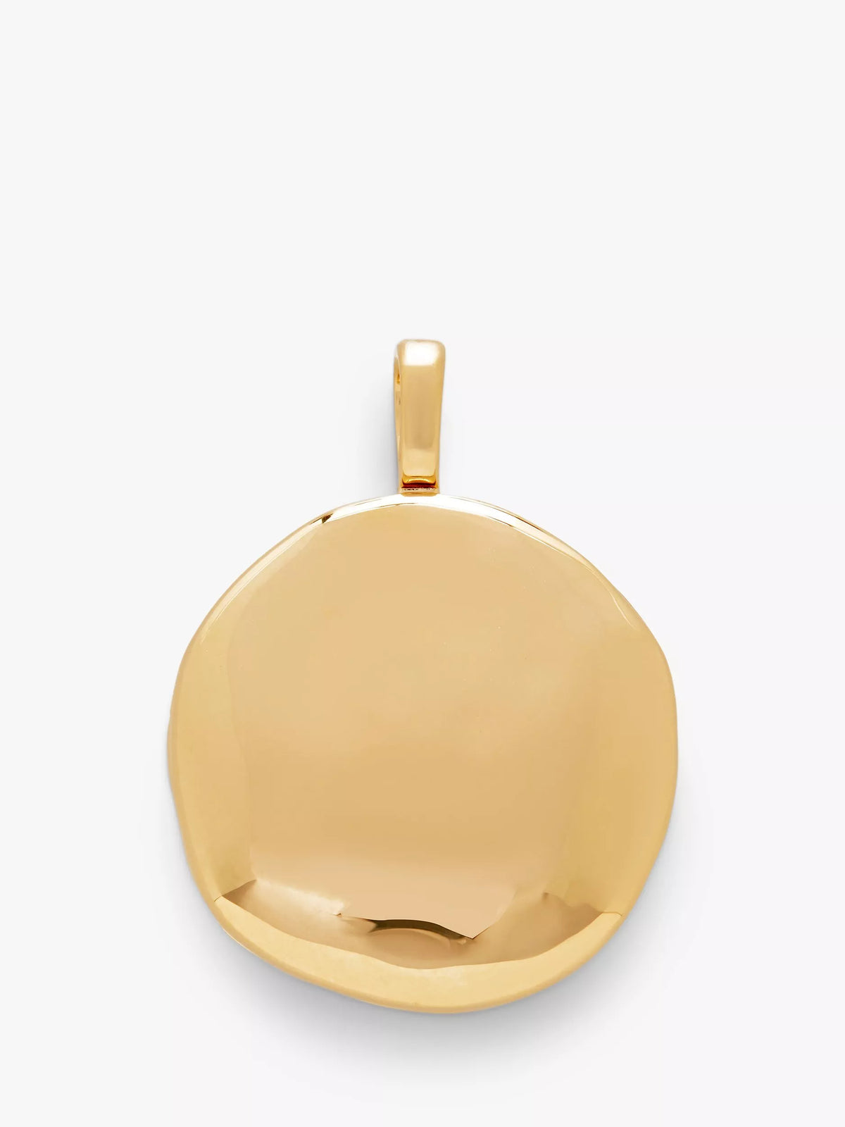 Monica Vinader Deia Locket Rond en Forme de Galet