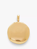 Monica Vinader Deia Locket Rond en Forme de Galet