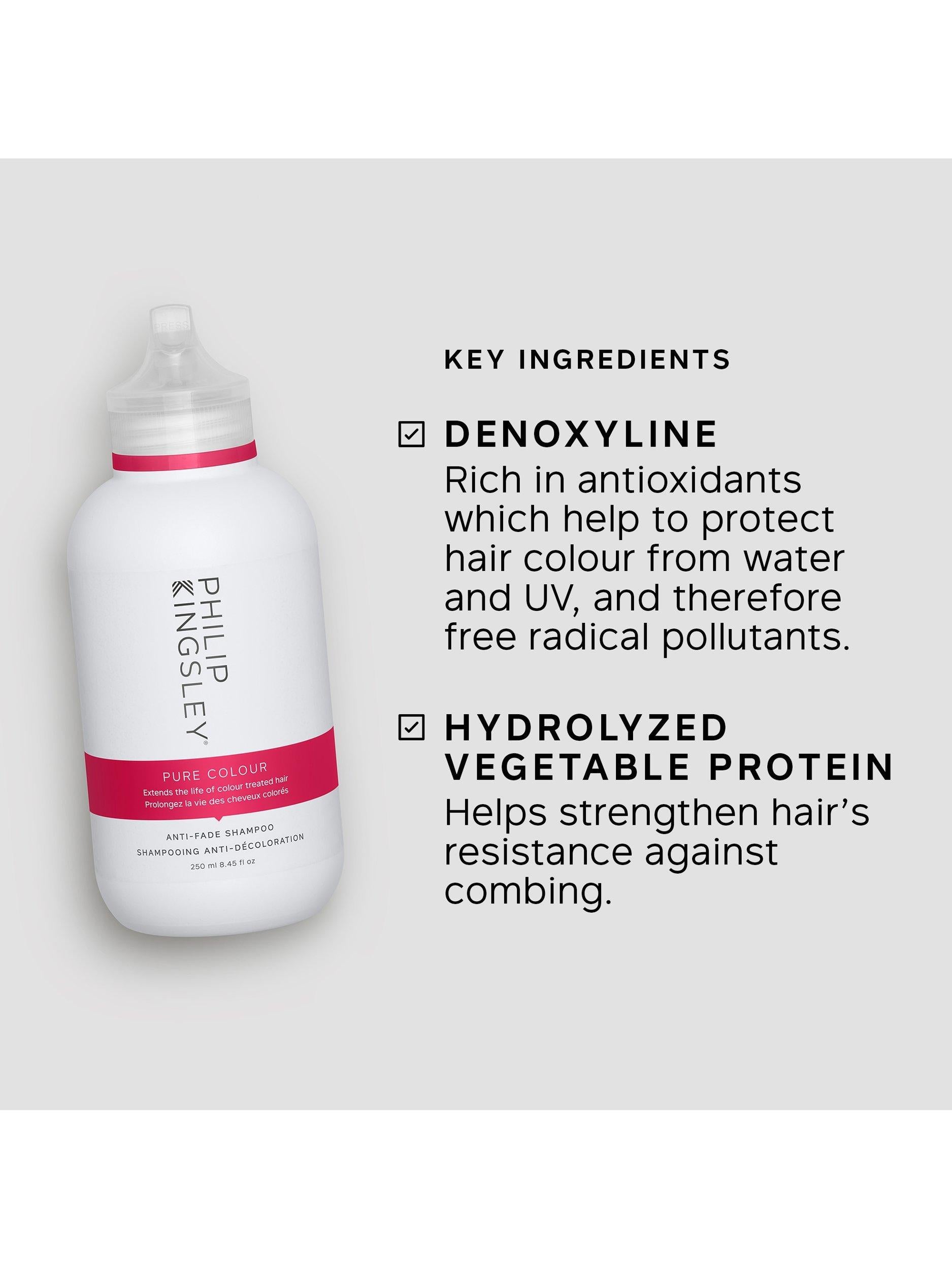 Philip Kingsley Anti-Fade Shampoo Pure Colour 250ml, importiert aus Großbritannien