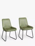 John Lewis Brooks II Side Dining Chairs, Set of 2, Green