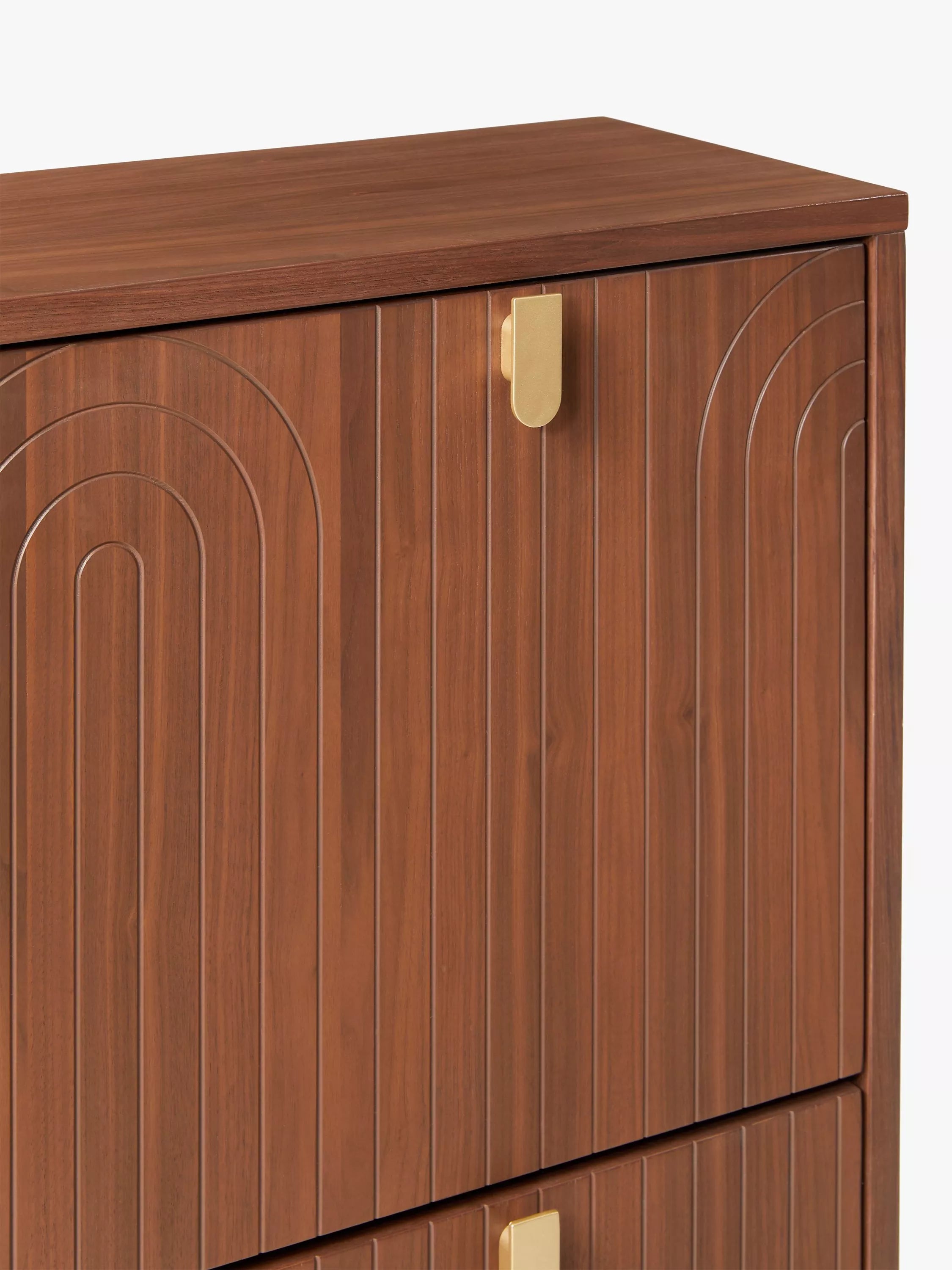 John Lewis Harvard Tall Shoe Storage Unit in Walnut (British brand)