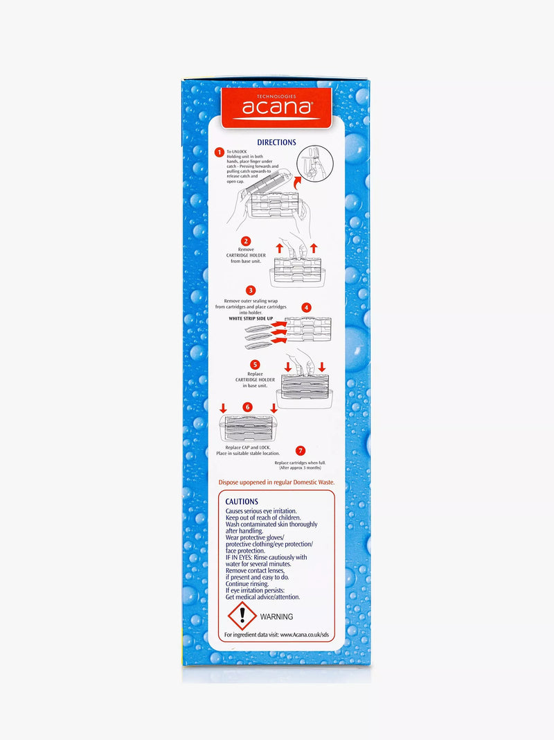 Acana moisture trap refill cartridges set of 3 - British product