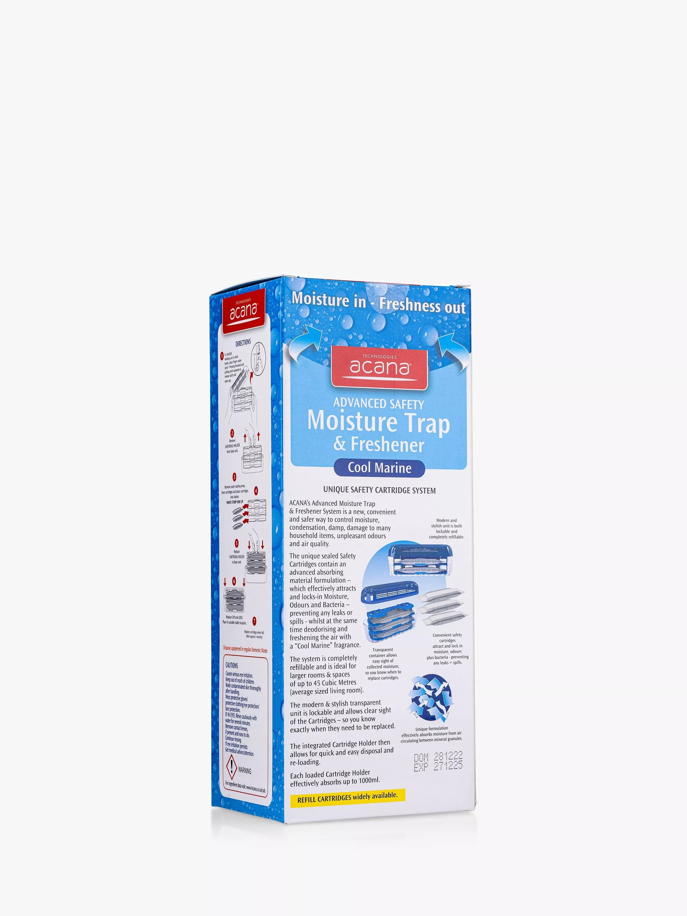 Acana moisture trap refill cartridges set of 3 - British product