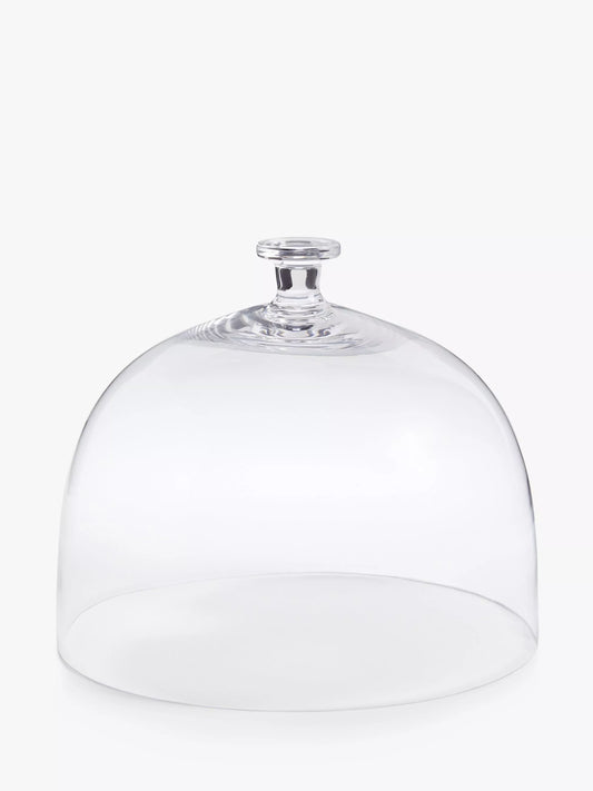 John Lewis Glass Serve Dome, 27.8cm, Clear