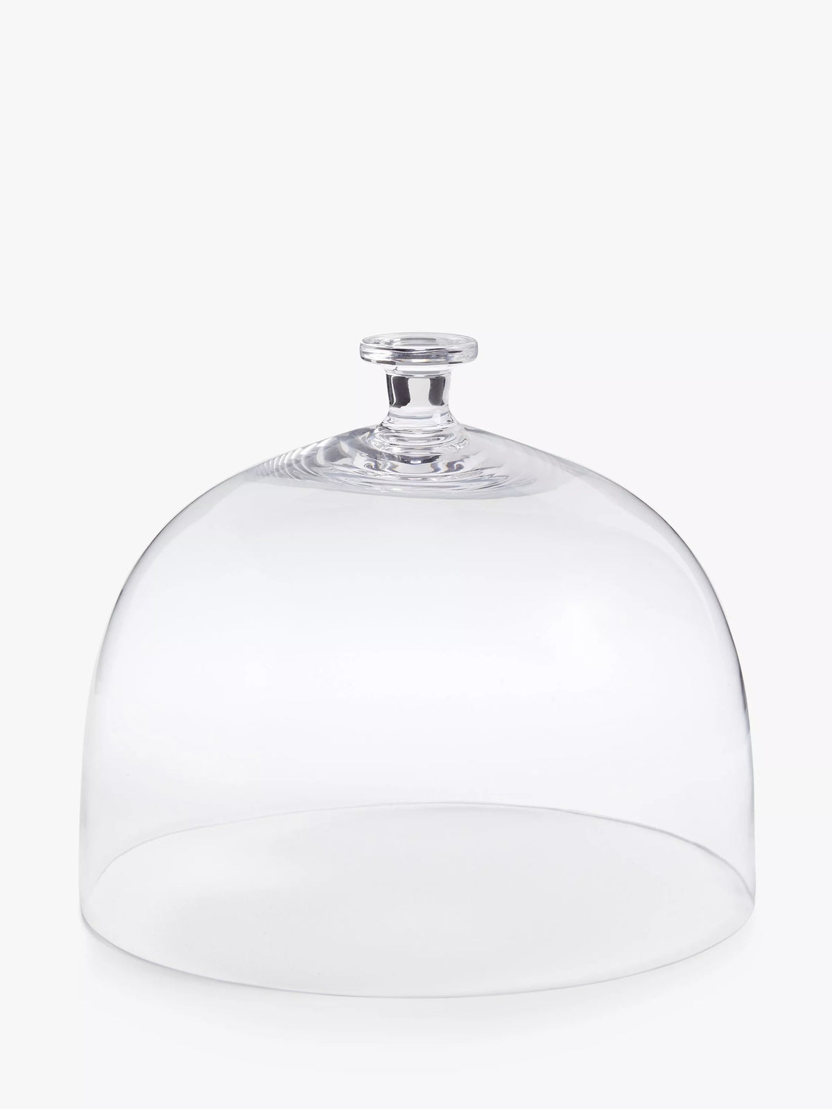 John Lewis Glass Serve Dome, 27.8cm, Clear
