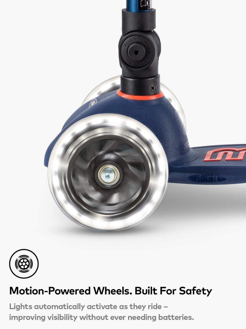 Micro Scooters Mini Deluxe faltbarer LED-Roller - Britisches Produkt