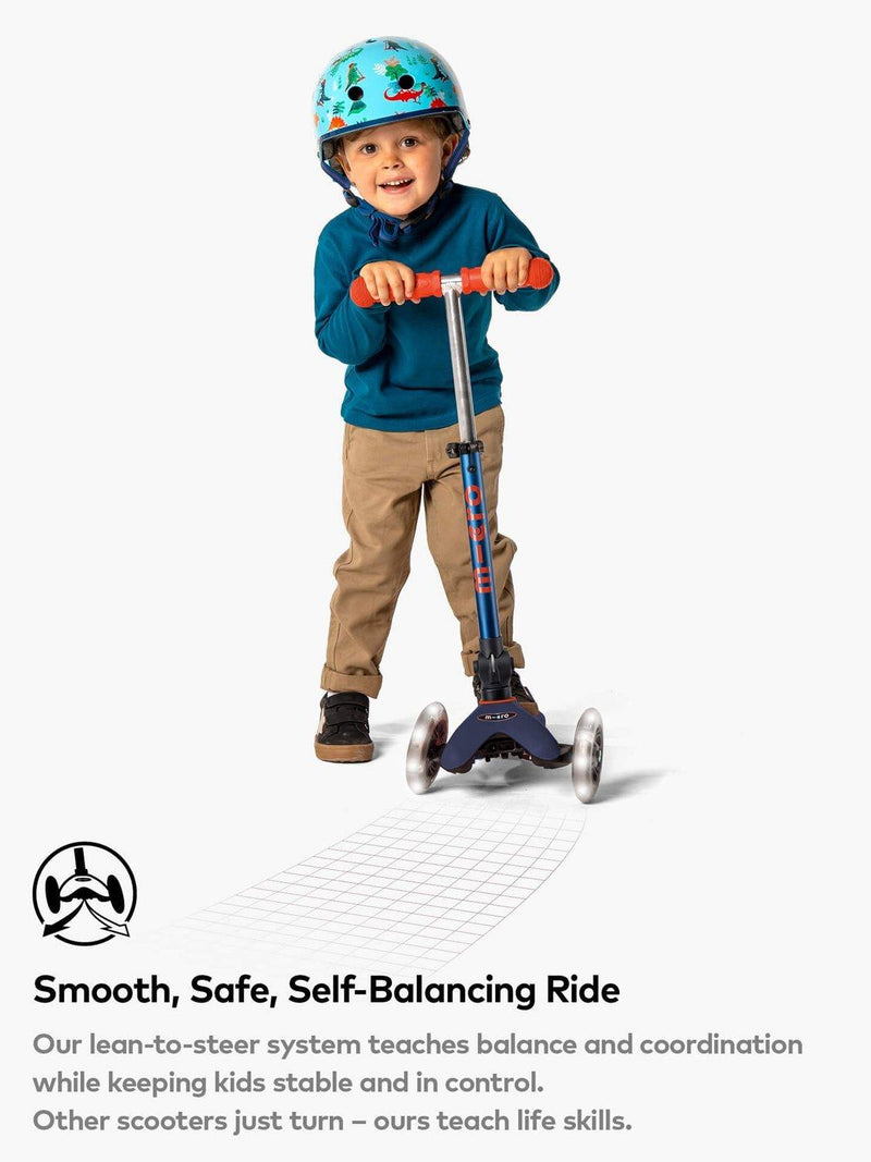 Micro Scooters Mini Deluxe faltbarer LED-Roller - Britisches Produkt