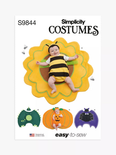 John Lewis Simplicity Babies' Halloween Costumes Sewing Pattern S9844- Buy online at McGrocer