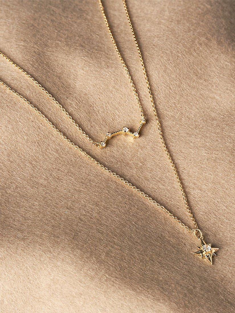 Edge of Ember constellation diamond necklace 40.5cm - British product