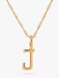 Edge of Ember Collier pendentif initiale en or 14 carats, or jaune