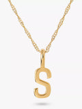 Edge of Ember Collier pendentif initiale en or 14 carats, or jaune