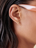 Edge of Ember diamond North Star stud earrings 0.7cm (British brand)