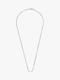 BARTLETT LONDON homme chaîne gourmette mince argent 50cm - Produit britannique
