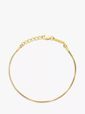 BARTLETT LONDON Men's Thin Box Chain Bracelet