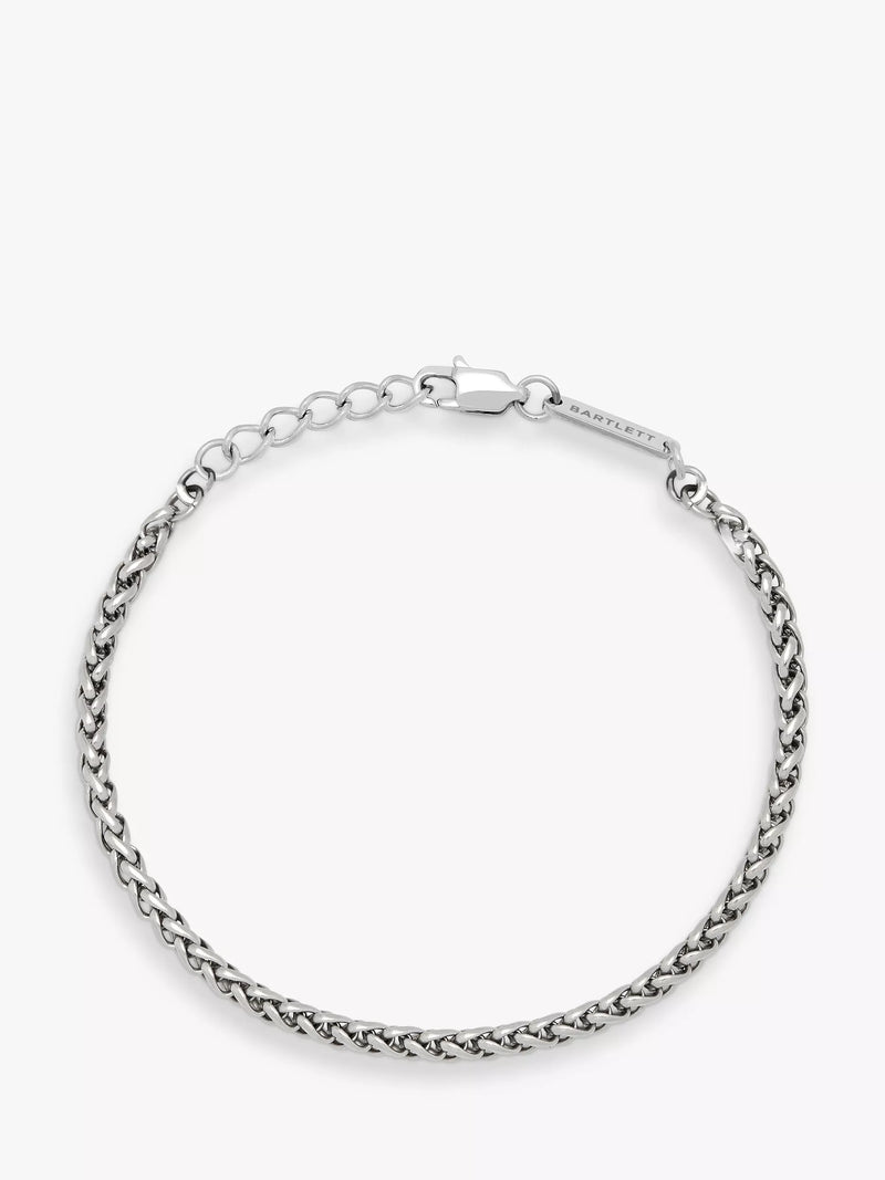 BARTLETT LONDON Spiga chain bracelet silver tone, UK version